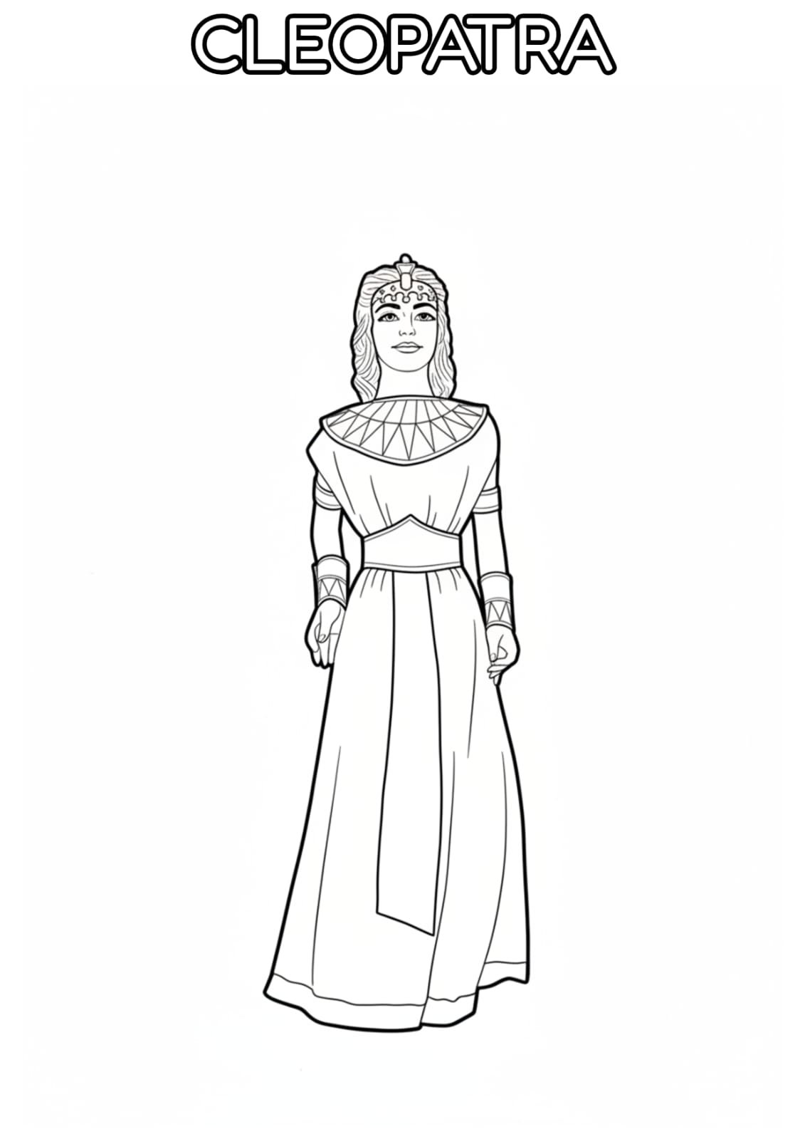 Cleopatra para colorear