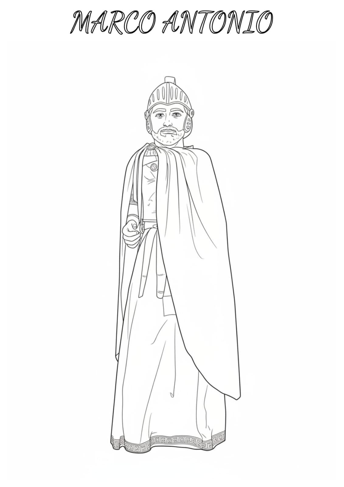 Marco Antonio para colorear