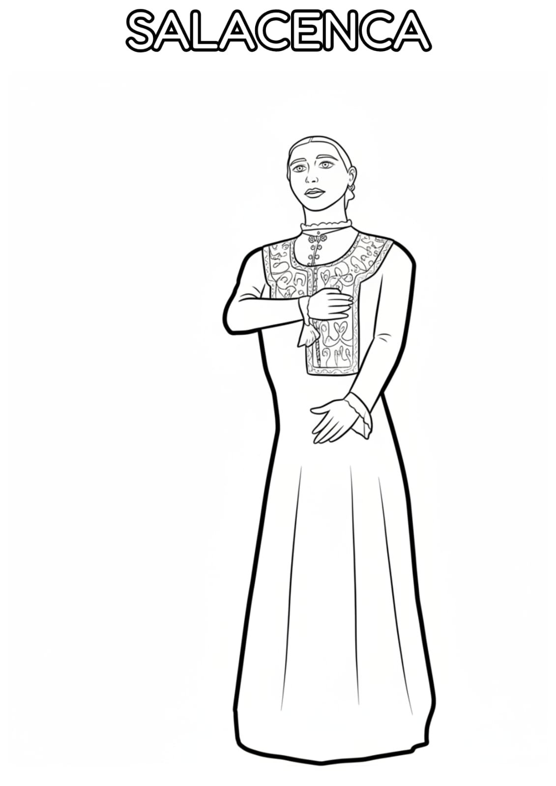 Salacenca para colorear