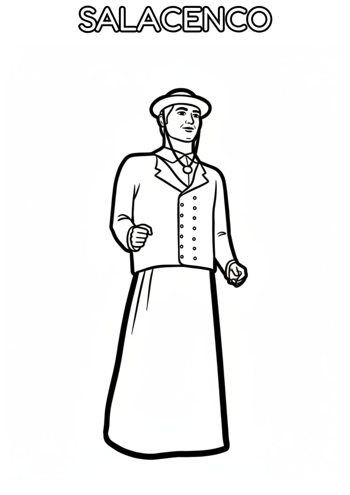 Salacenco para colorear