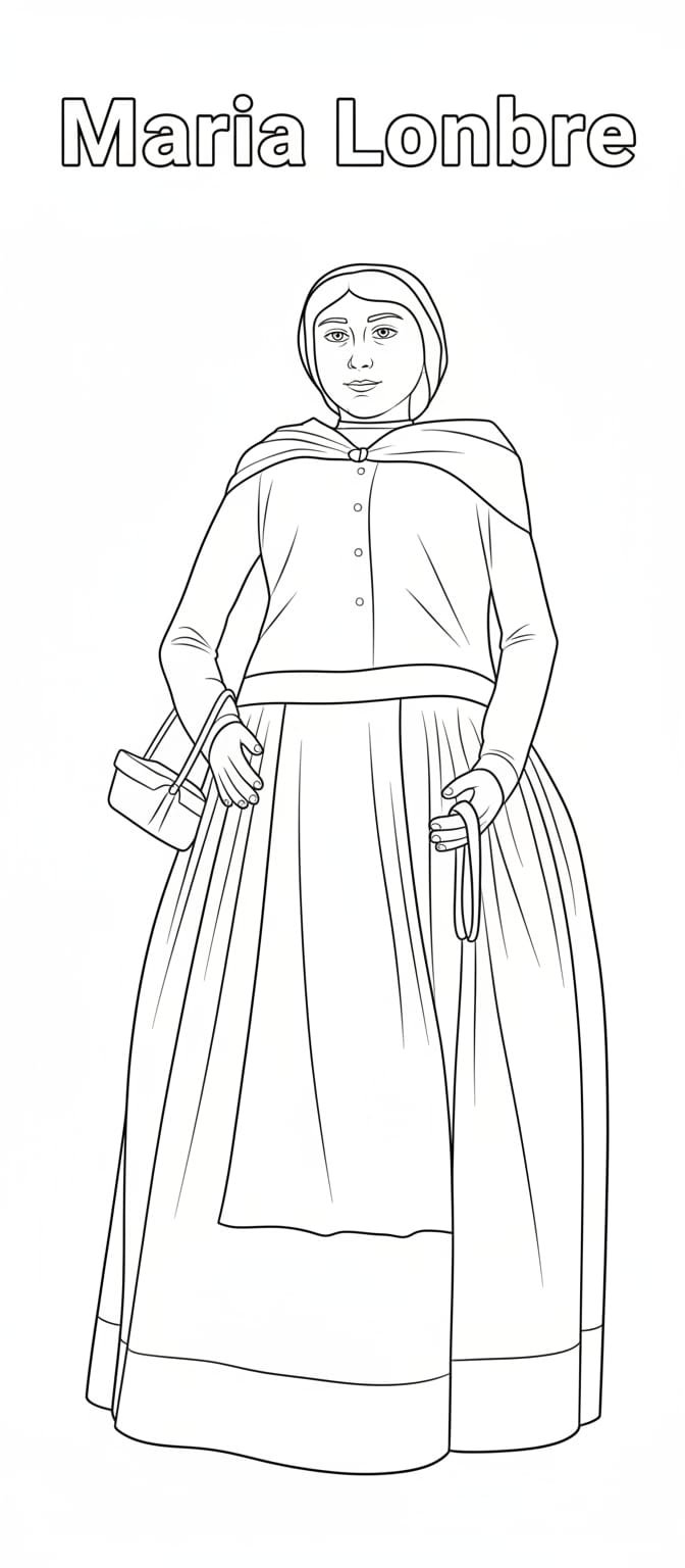 Maria Lonbre para colorear