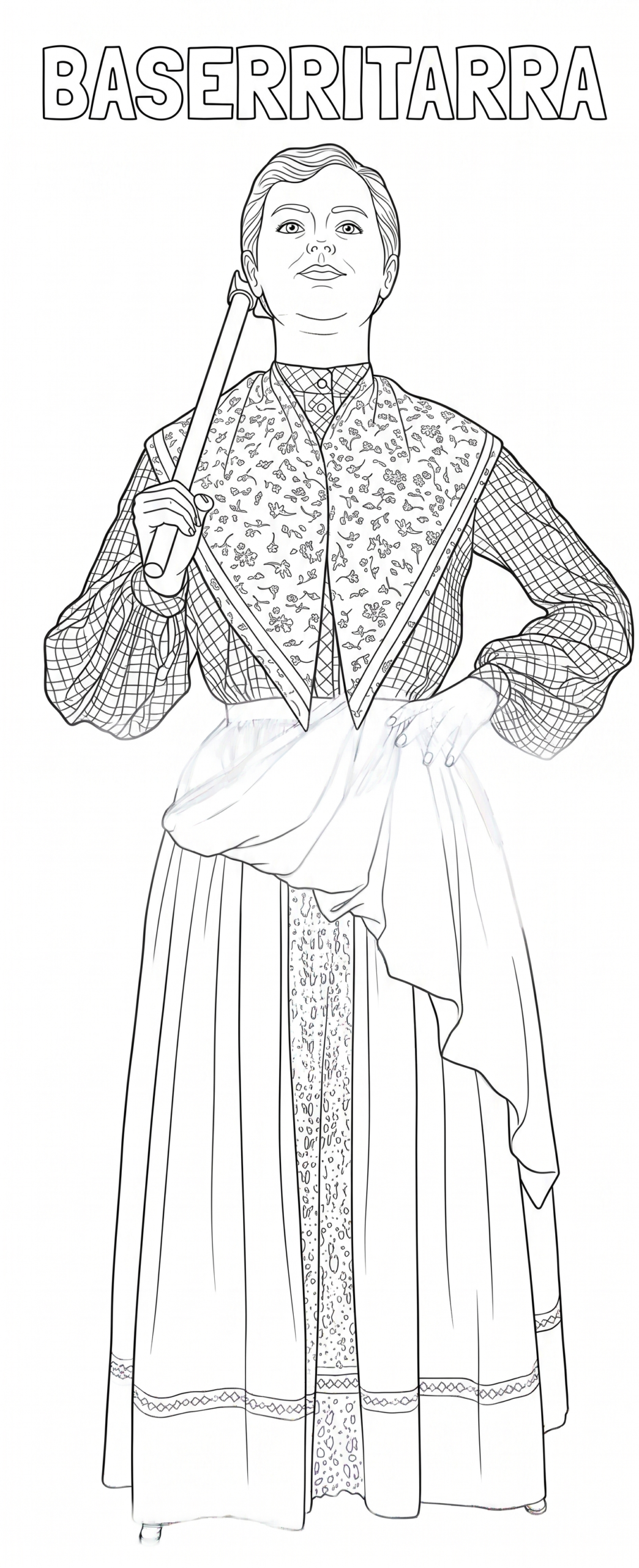 Baserritarra para colorear