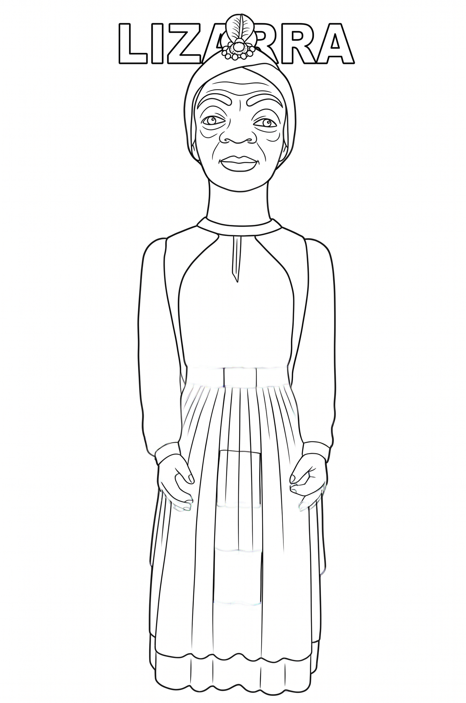 Lizarra para colorear