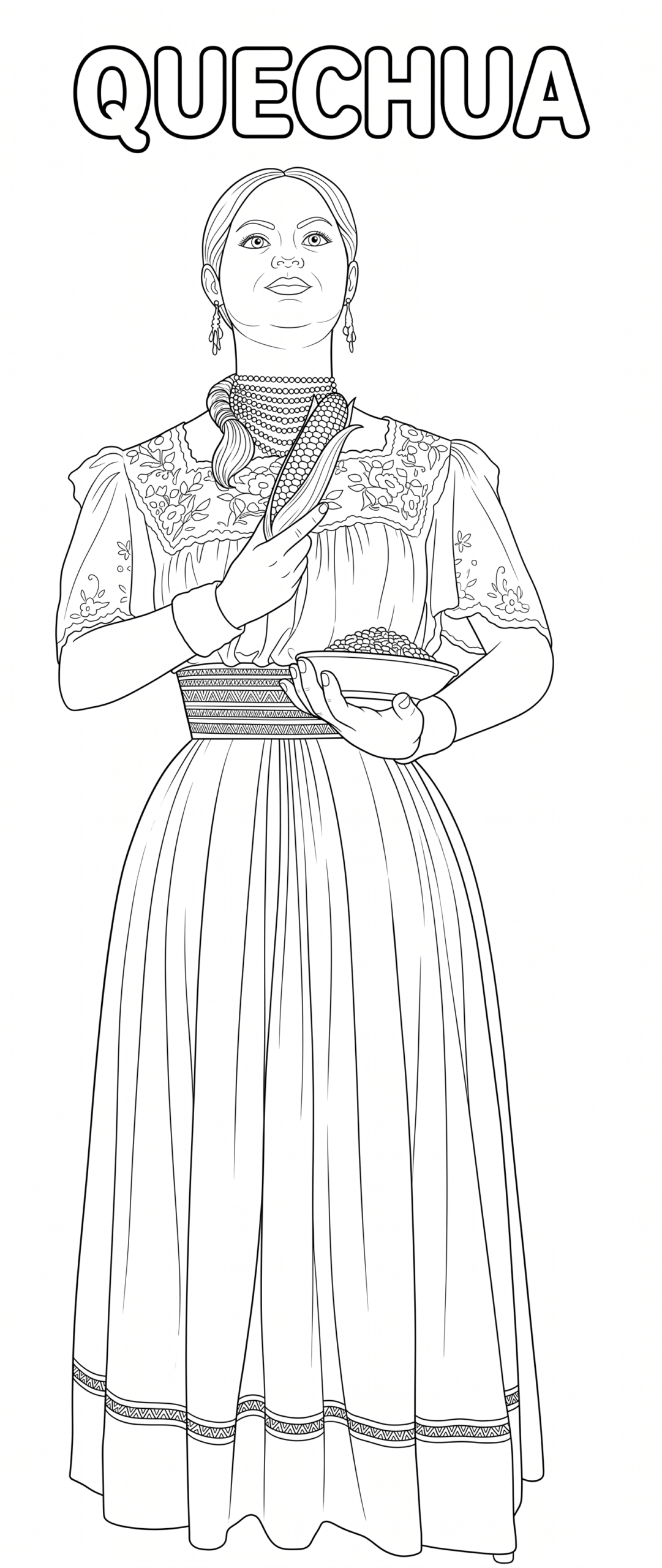 Quechua para colorear